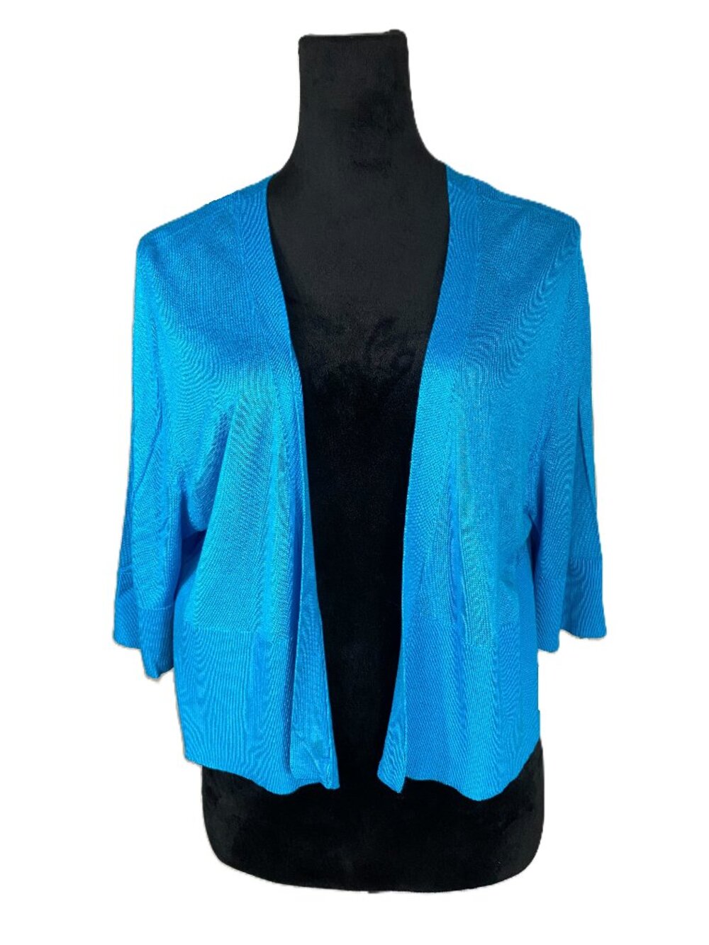 Lane Bryant SZ 18/20 Blue Rayon Cardigan Shrug